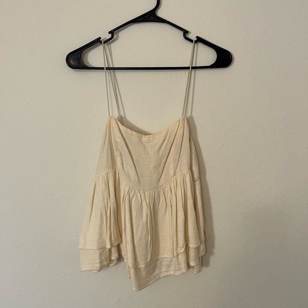Urban Outfitters Cream Babydoll Top🤍